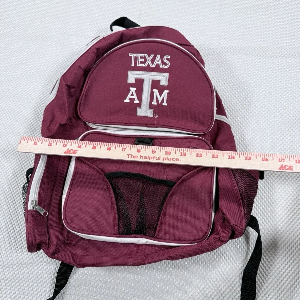 Texas A&M Aggies Maroon Multi-Pocket Backpack Laptop School Travel NCAA Bag